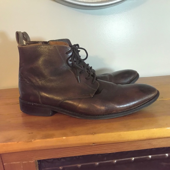 Bocage innovation brown leather ankle boots main image 12